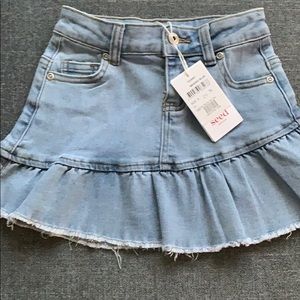 Girls Jean Denim Skirt